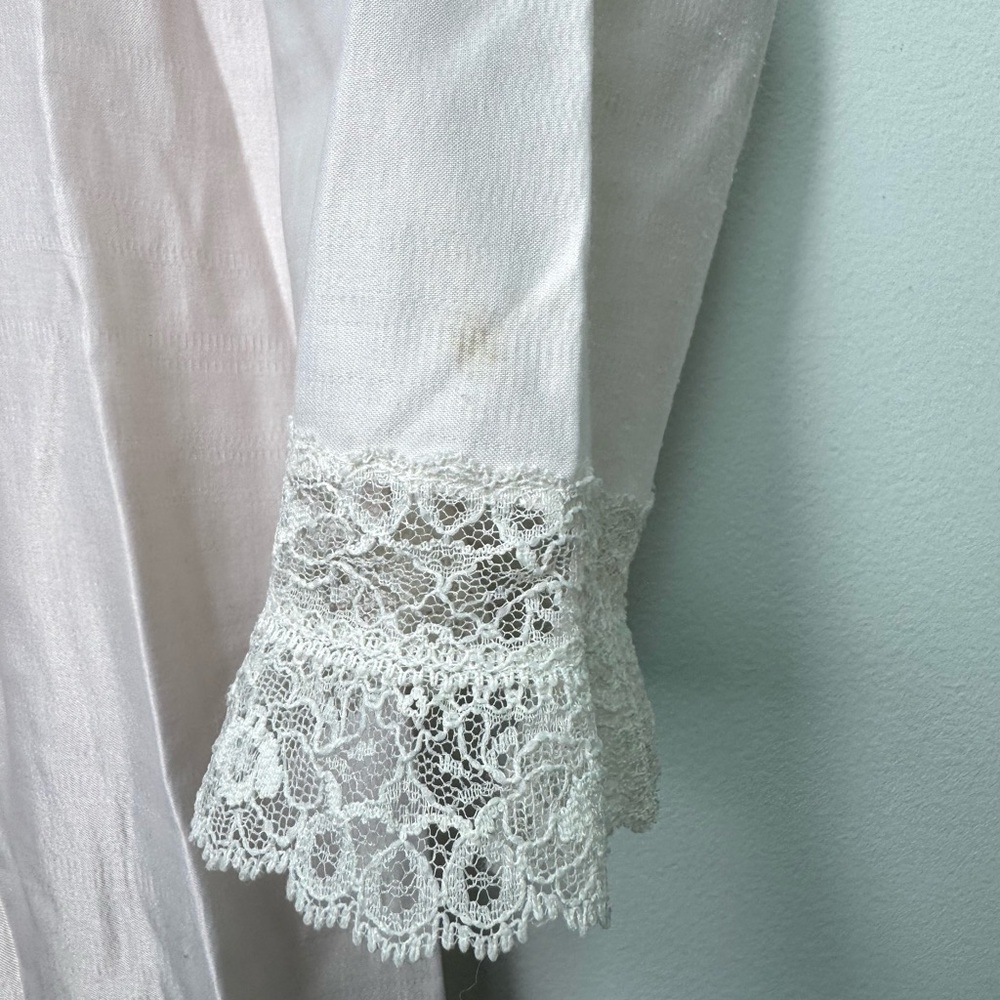 Vintage Christian Dior Lingerie Pale Pink Satin and Lace Nightgown - Picture 6 of 10